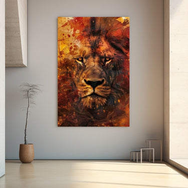 Abstract Painting of Lion